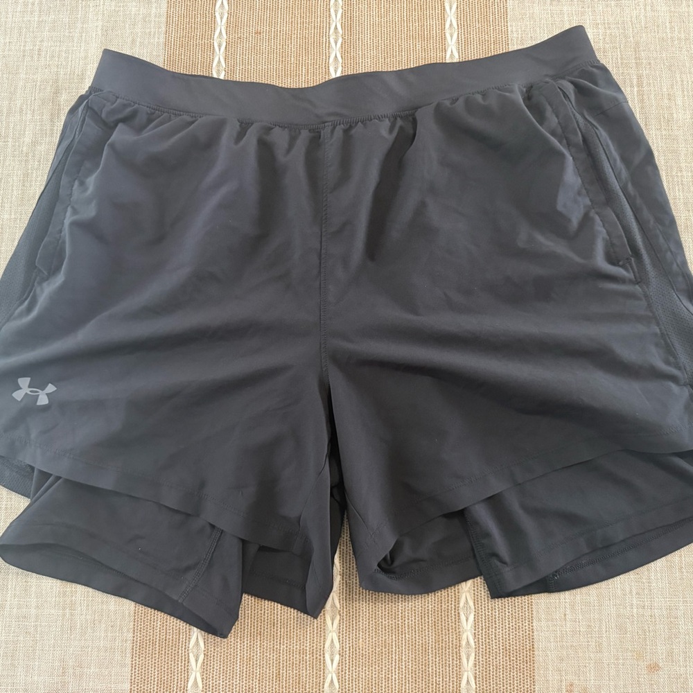 Under Armour Black Performance Fitted Compression Shorts 2XL